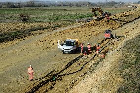 Construction Site for the Highway A69 Toulouse-Castres - France