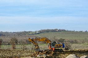 Construction Site for the Highway A69 Toulouse-Castres - France