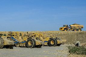 Construction Site for the Highway A69 Toulouse-Castres - France
