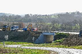 Construction Site for the Highway A69 Toulouse-Castres - France