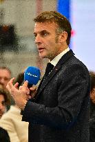 Macron Discusses Democracy Challenges With Readers - Marseille