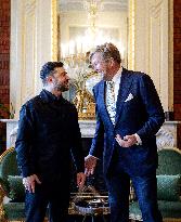 King Willem-Alexander Meets President Zelensky - The Hague