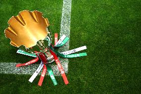 The Italian Super Cup Trophy Arrives In Saudi Arabia