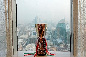 The Italian Super Cup Trophy Arrives In Saudi Arabia