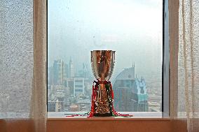 The Italian Super Cup Trophy Arrives In Saudi Arabia