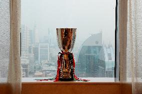 The Italian Super Cup Trophy Arrives In Saudi Arabia