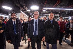 Mayor Roberto Gualtieri First Metro C Journey from Colosseo to Porta Metronia - Rome