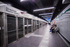 Mayor Roberto Gualtieri First Metro C Journey from Colosseo to Porta Metronia - Rome