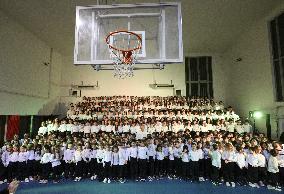 Pope Leo XIV At School Christmas Concert in Castel Gandolfo - Italy