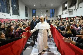Pope Leo XIV At School Christmas Concert in Castel Gandolfo - Italy