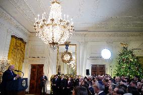 Donald Trump at Hanukkah reception - Washington