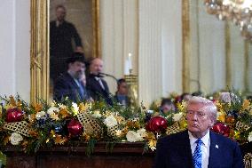 Donald Trump at Hanukkah reception - Washington