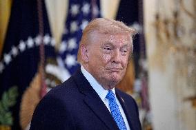 Donald Trump at Hanukkah reception - Washington