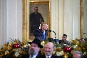 Donald Trump at Hanukkah reception - Washington