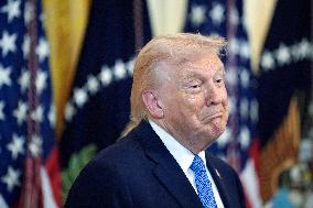 Donald Trump at Hanukkah reception - Washington