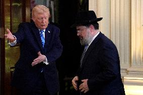 Donald Trump at Hanukkah reception - Washington