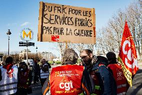 Protest Against The Social Security Finance Bill - Paris