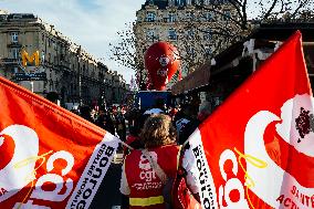 Protest Against The Social Security Finance Bill - Paris