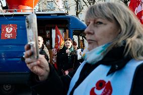 Protest Against The Social Security Finance Bill - Paris