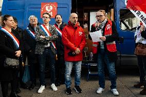 Protest Against The Social Security Finance Bill - Paris