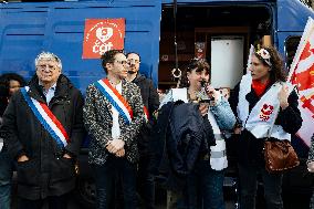 Protest Against The Social Security Finance Bill - Paris