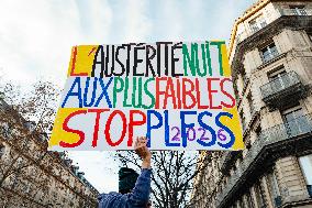 Protest Against The Social Security Finance Bill - Paris