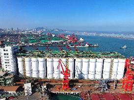 Offshore Grain Warehouse Construction in Lianyungang
