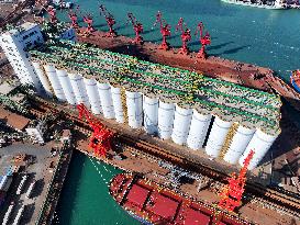 Offshore Grain Warehouse Construction in Lianyungang