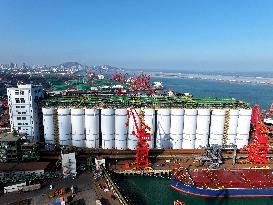 Offshore Grain Warehouse Construction in Lianyungang