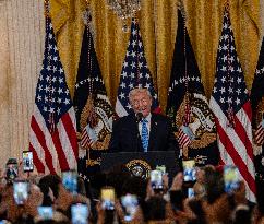 Trump Hosts a Hanukkah Reception - Washington