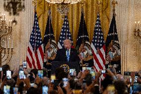 Trump Hosts a Hanukkah Reception - Washington