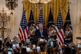 Trump Hosts a Hanukkah Reception - Washington