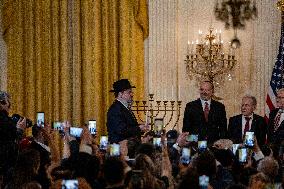 Trump Hosts a Hanukkah Reception - Washington
