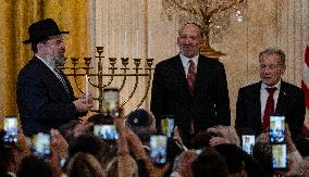 Trump Hosts a Hanukkah Reception - Washington