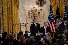 Trump Hosts a Hanukkah Reception - Washington