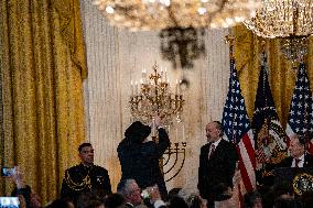 Trump Hosts a Hanukkah Reception - Washington