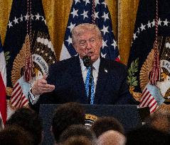 Trump Hosts a Hanukkah Reception - Washington