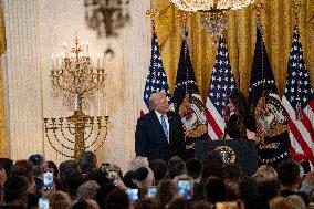 Trump Hosts a Hanukkah Reception - Washington
