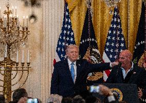 Trump Hosts a Hanukkah Reception - Washington