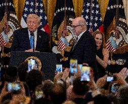 Trump Hosts a Hanukkah Reception - Washington