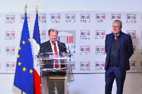 Weekly Press Conference Of Parliamentary Groups - Paris