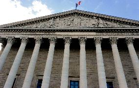 National Assembly Palais Bourbon Illustration - Paris