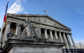 National Assembly Palais Bourbon Illustration - Paris