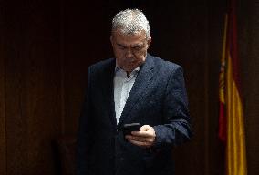 Cerdán Appears Before Senate Koldo Commission - Madrid