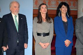 Queen Letizia At FundeuRAE Anniversary - Madrid