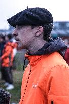 Farmers Block the A61 Motorway - Castelnaudary