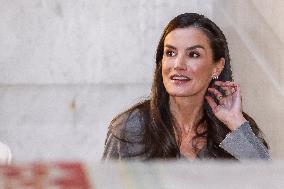 Queen Letizia At FundeuRAE Anniversary - Madrid
