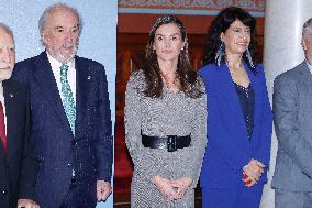 Queen Letizia At FundeuRAE Anniversary - Madrid