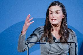 Queen Letizia At FundeuRAE Anniversary - Madrid