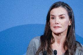 Queen Letizia At FundeuRAE Anniversary - Madrid